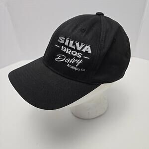 Flexfit Hat Black "SILVA Bros" Yupoong Baseball Cap Size L - XL with Embroidery